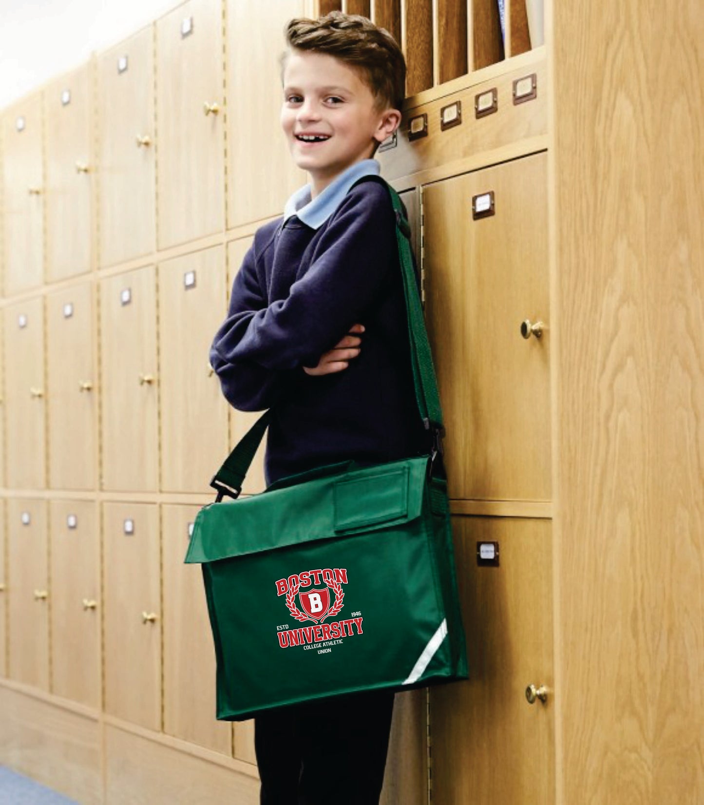 Personalised Quadra Junior Book Bag With Strap
