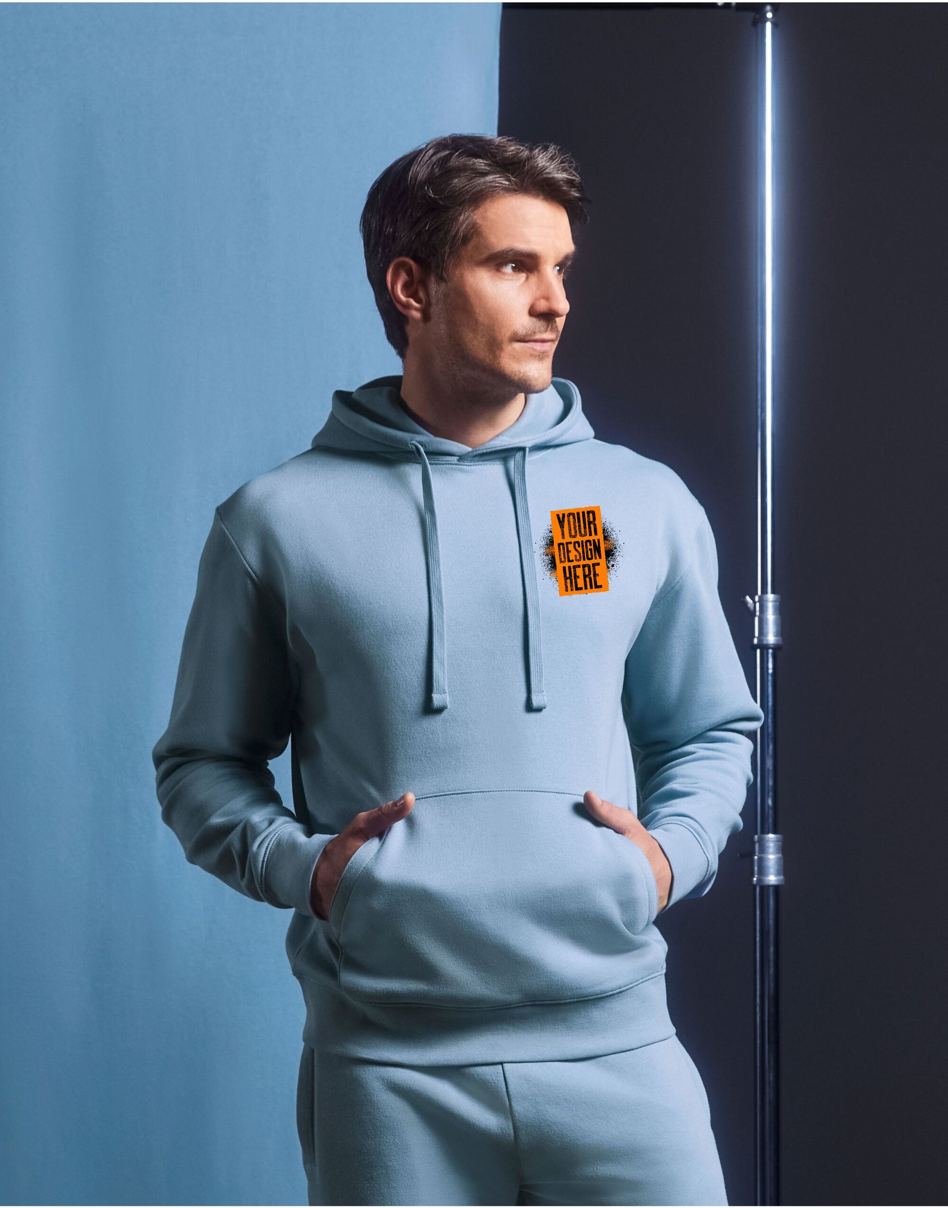 Personalised Russell Men's Authentic Hooded Sweat