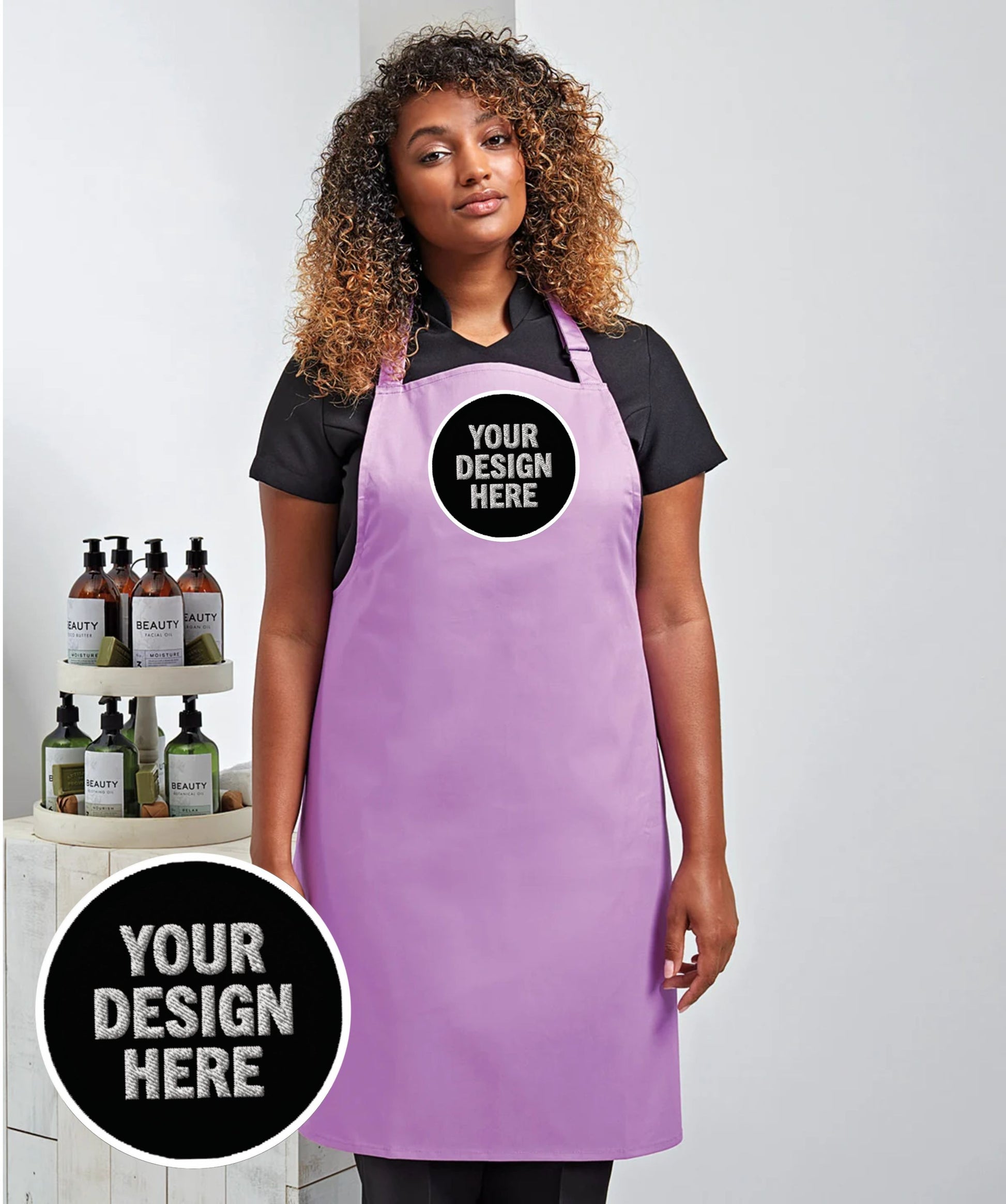 Personalised Custom Printed Colours bib apron