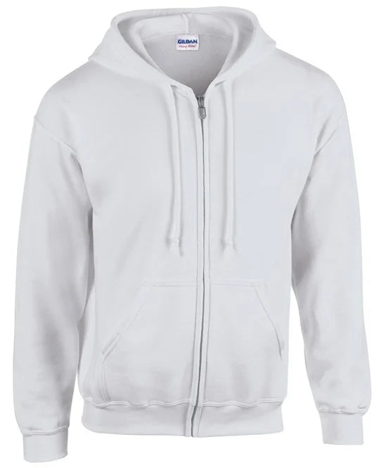 Besticktes Heavy Blend™ Kapuzensweatshirt mit durchgehendem Reißverschluss für Erwachsene