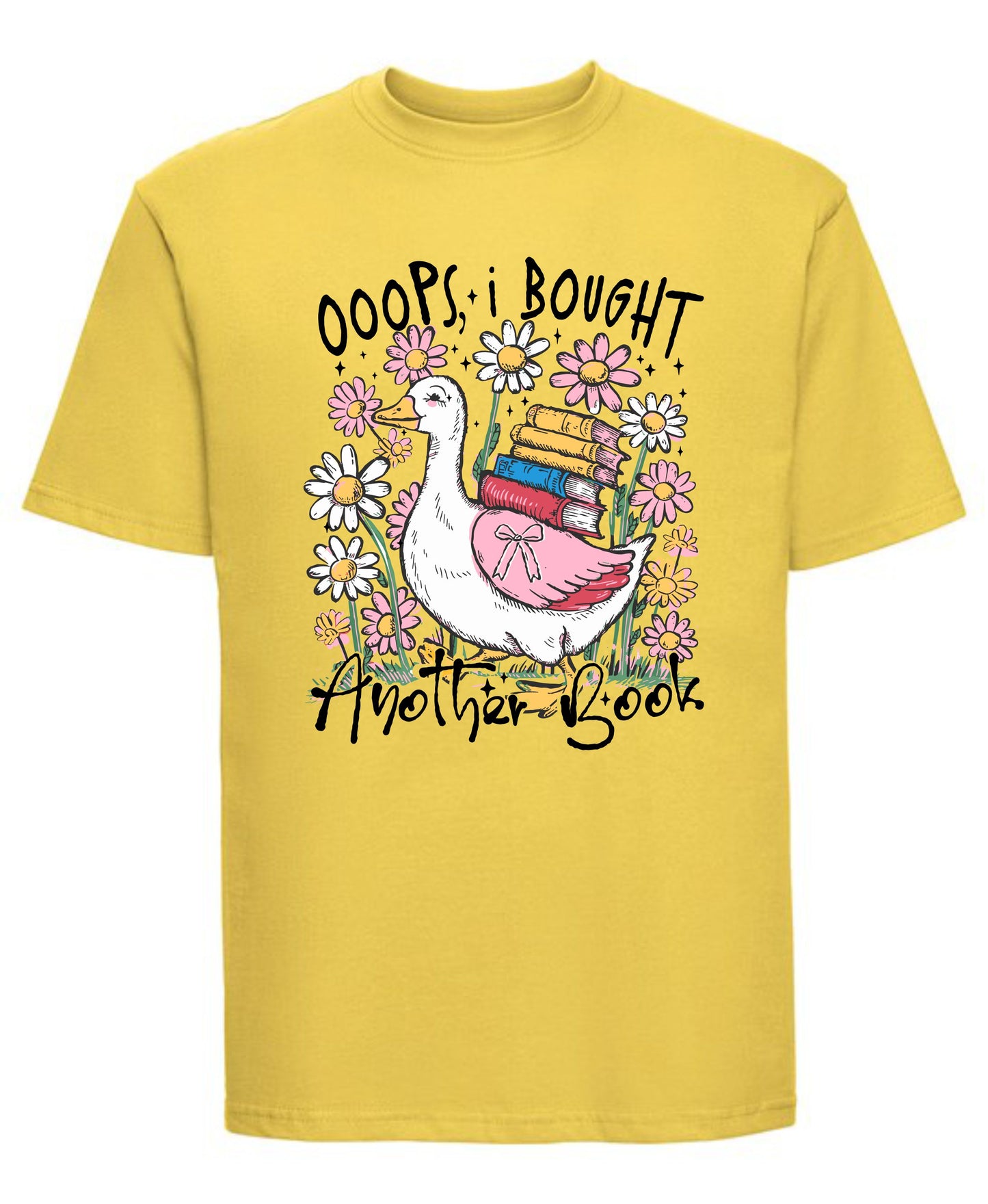 Oops, I Bought Another Book T-Shirt | Funny Goose Design for Book Lovers