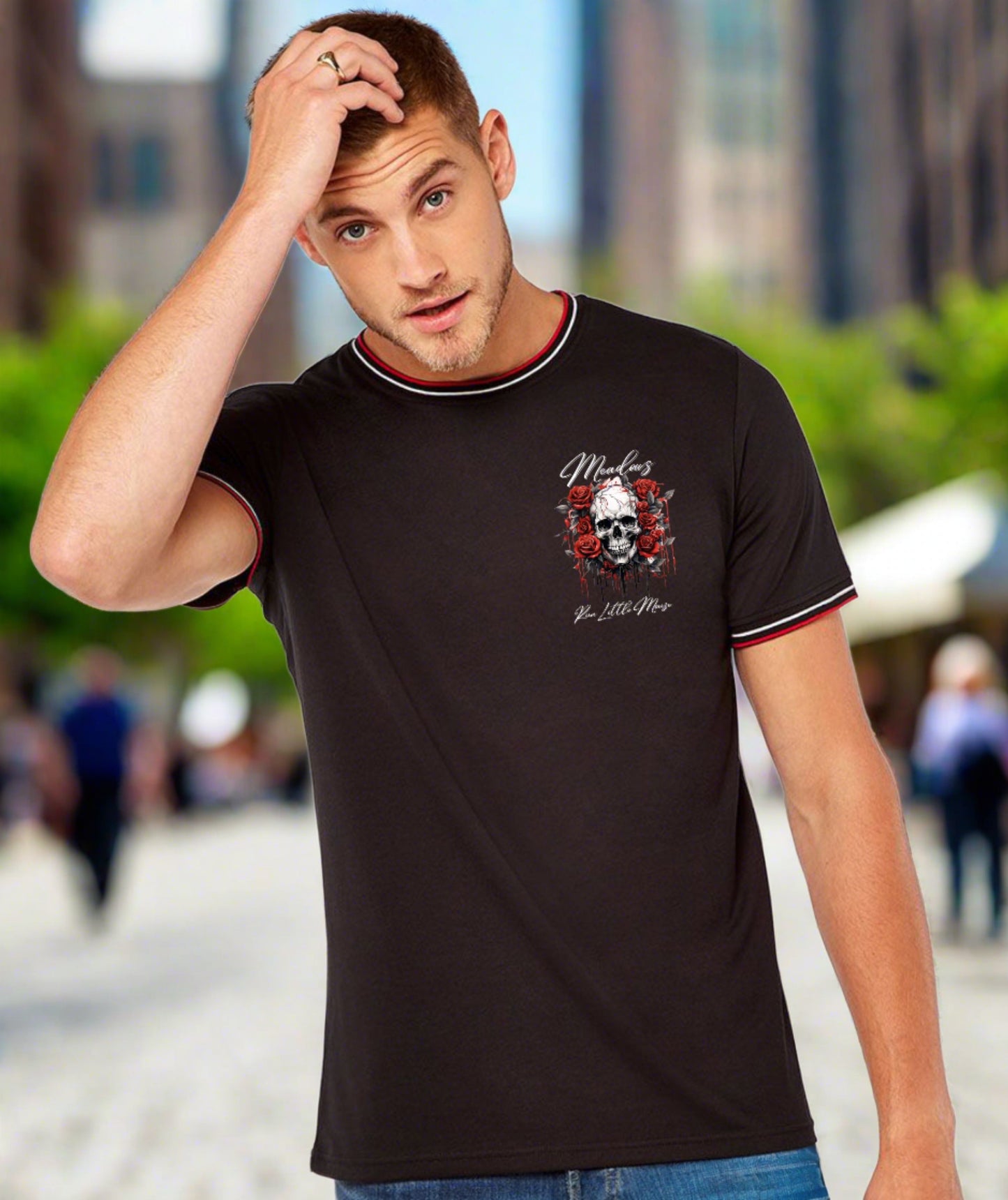 Personalised Kustom Kit Fashion Fit Tipped Tee