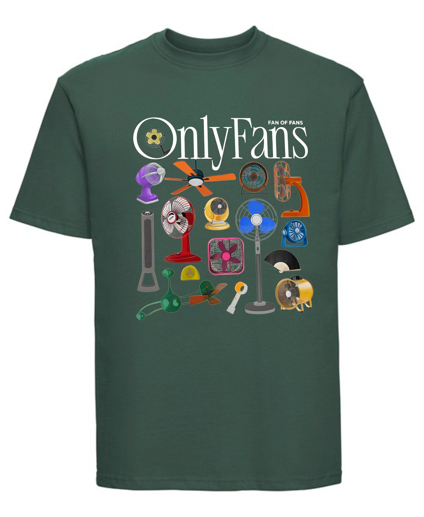 Only Fans Fancy T-Shirt Funny Graphic Tee with Actual Fan Design