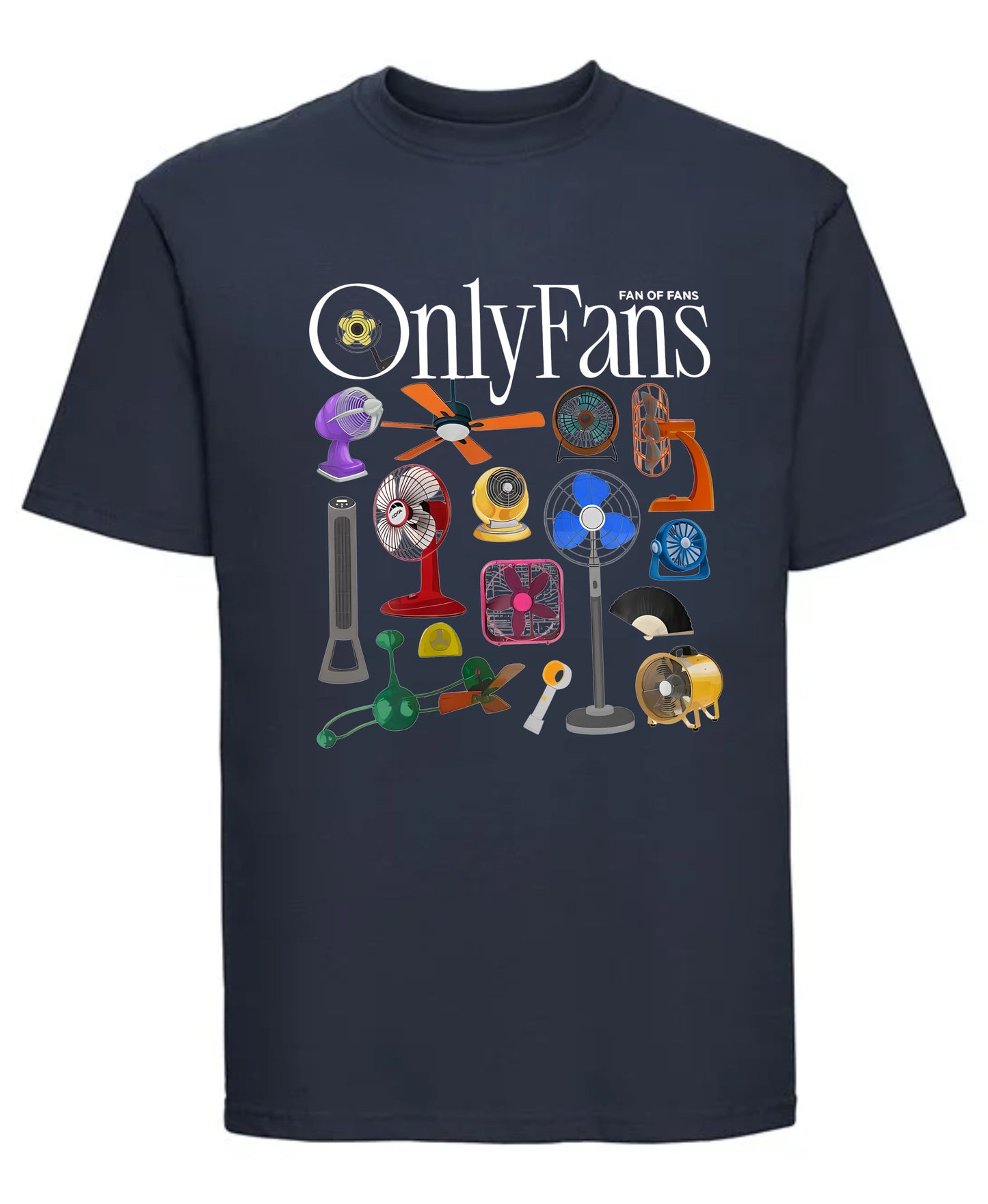 Only Fans Fancy T-Shirt Funny Graphic Tee with Actual Fan Design