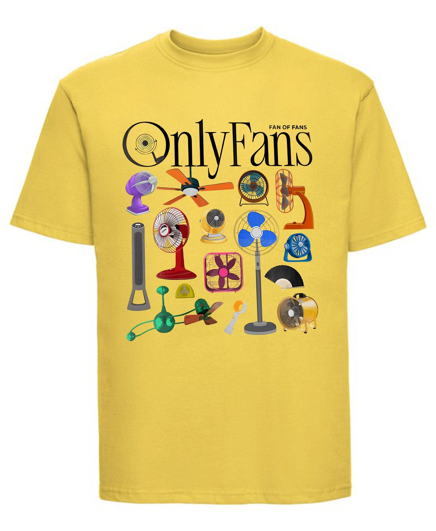 Only Fans Fancy T-Shirt Funny Graphic Tee with Actual Fan Design