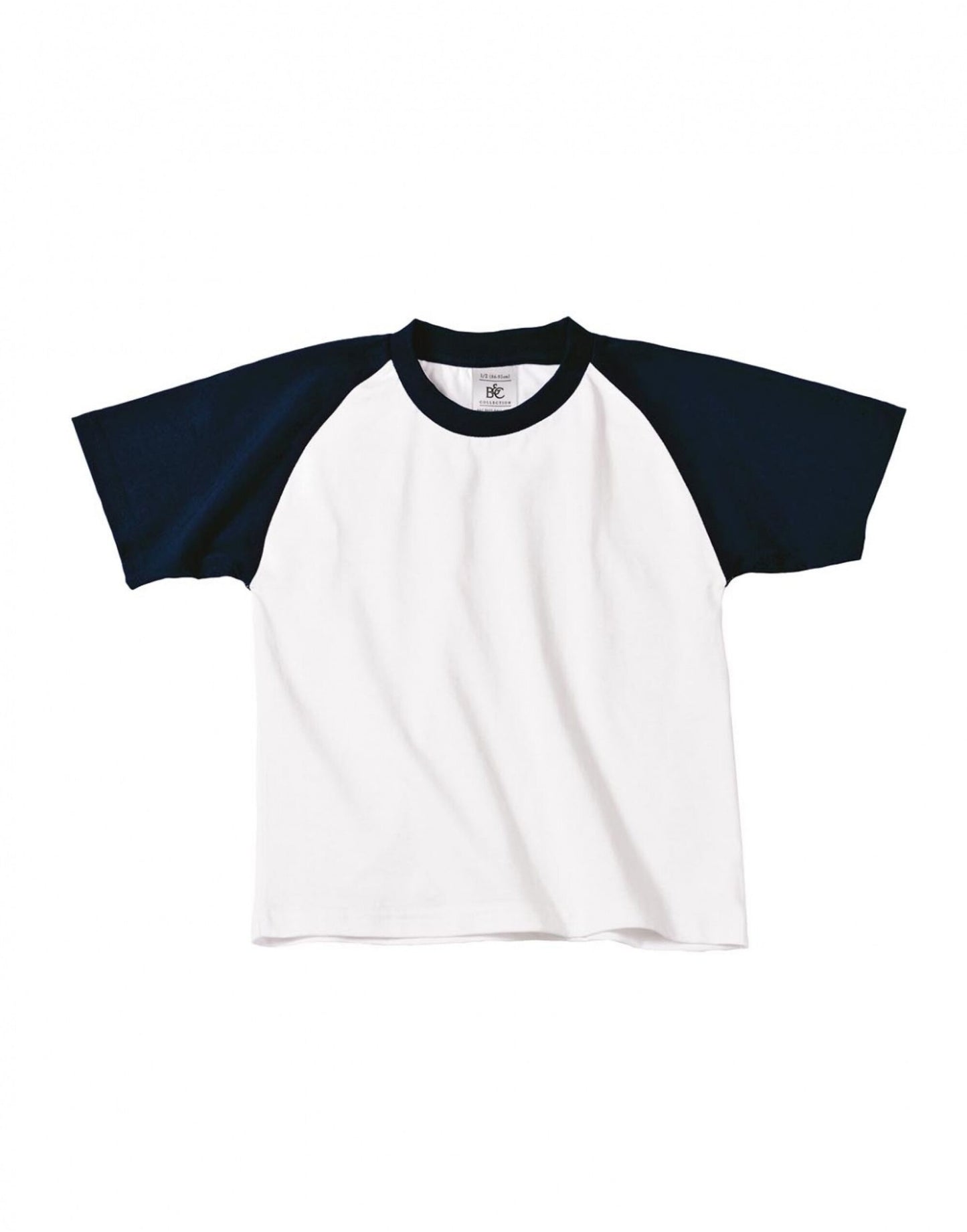 B&C Kids Short Sleeve Baseball Tee