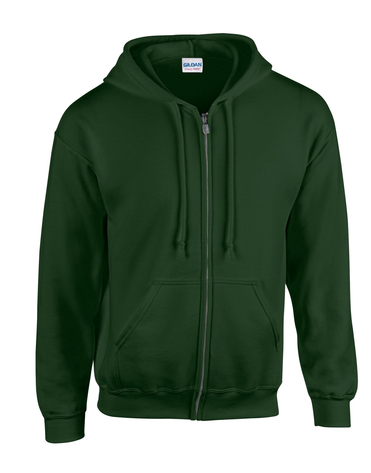 Besticktes Heavy Blend™ Kapuzensweatshirt mit durchgehendem Reißverschluss für Erwachsene