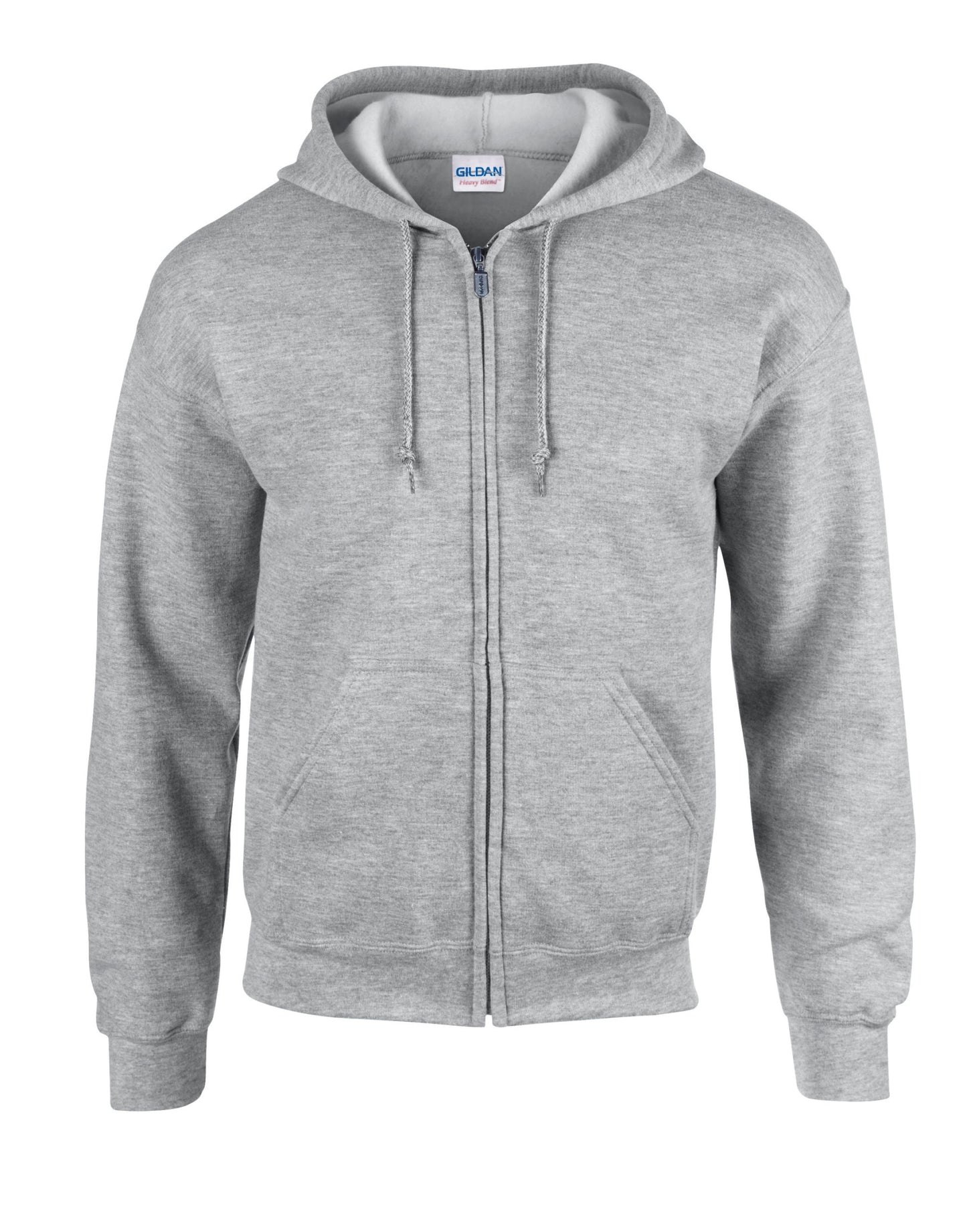 Besticktes Heavy Blend™ Kapuzensweatshirt mit durchgehendem Reißverschluss für Erwachsene