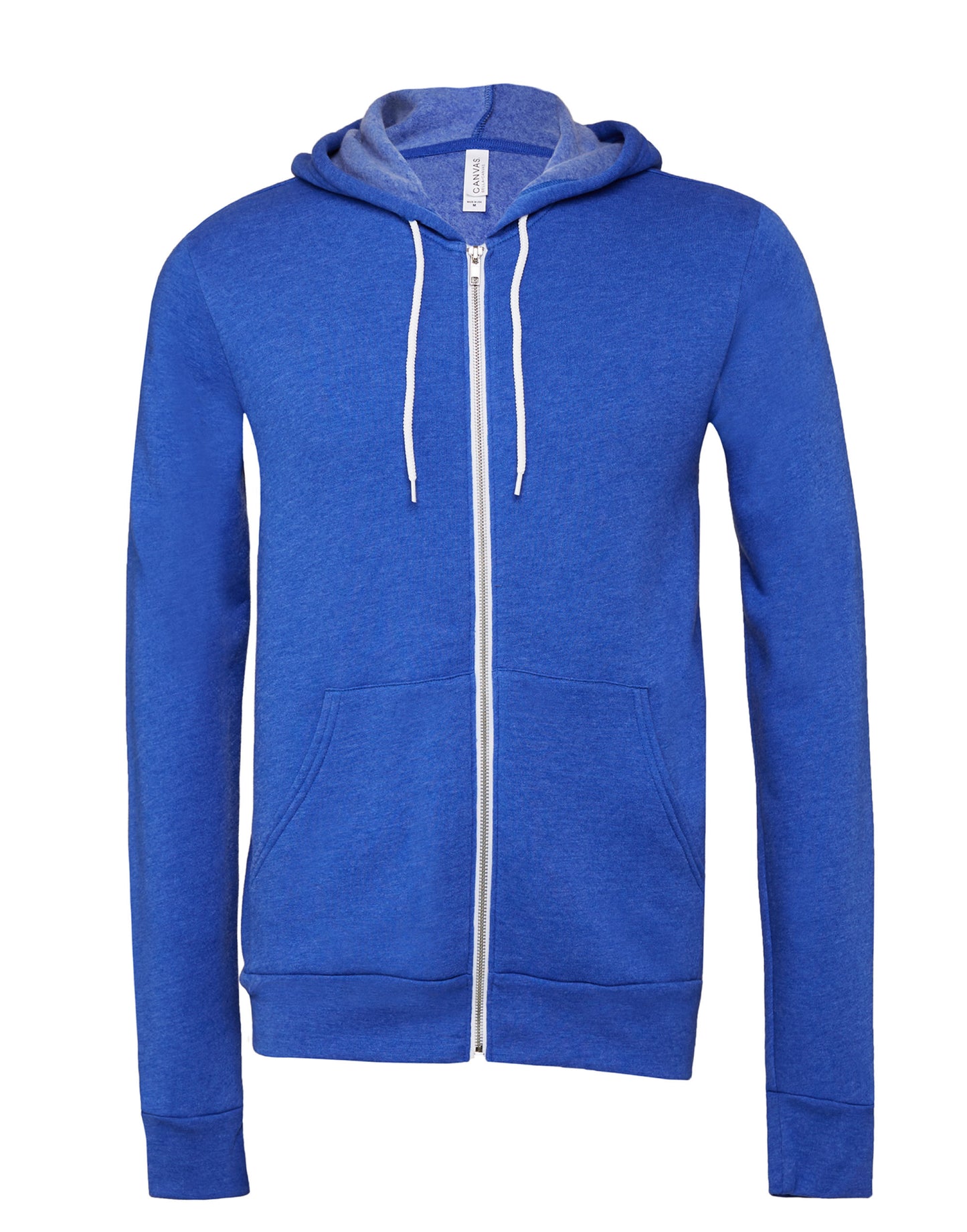 Sweat à capuche unisexe zippé en polaire polycoton Bella+Canvas