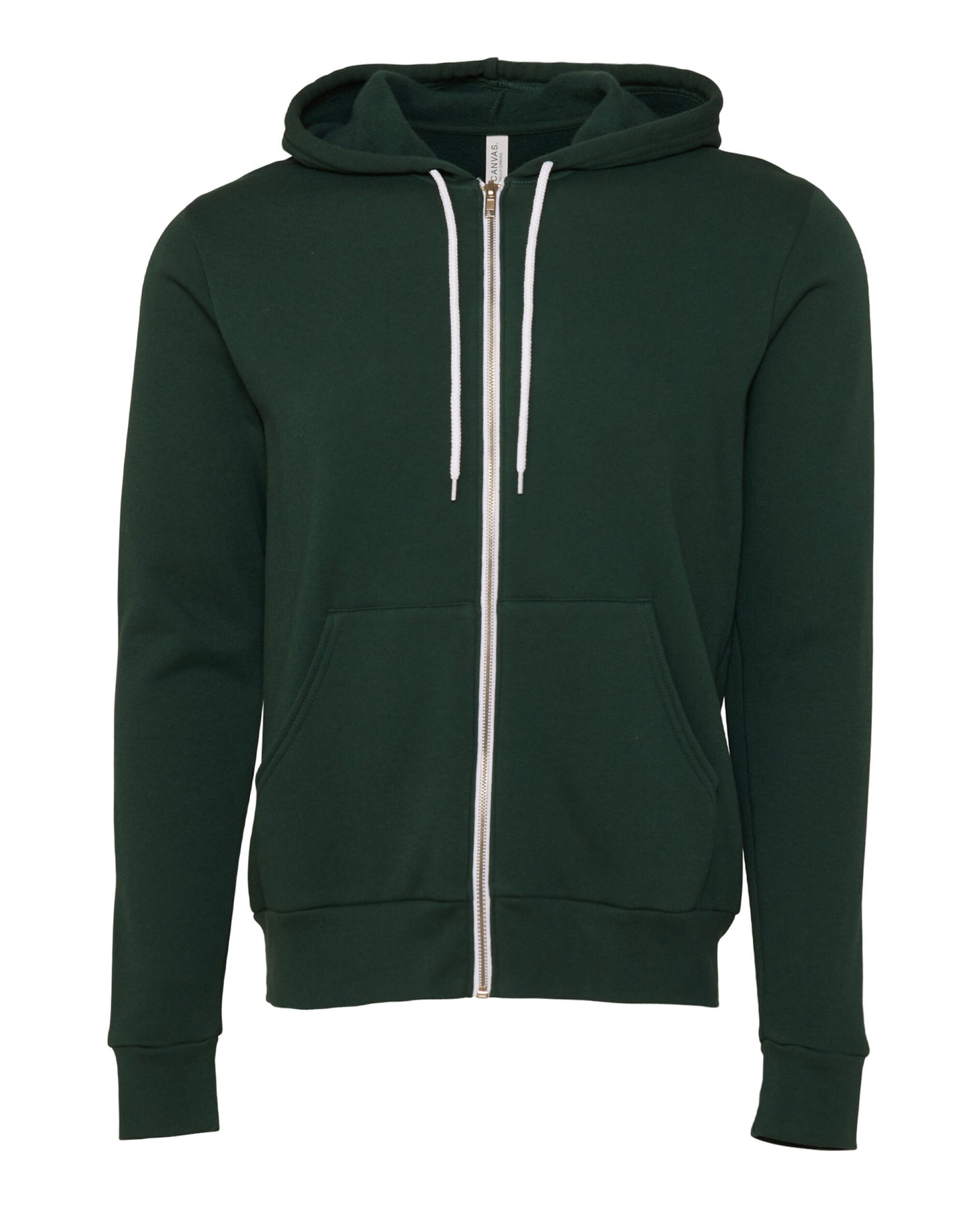 Sweat à capuche unisexe zippé en polaire polycoton Bella+Canvas