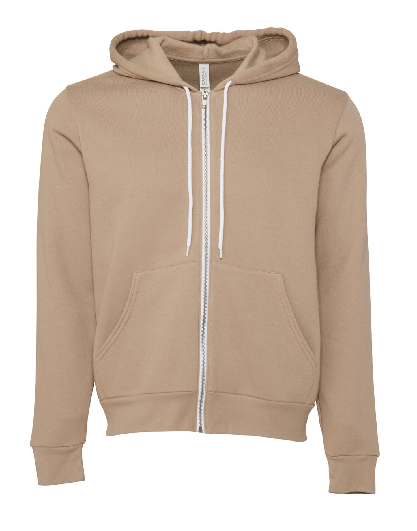 Sweat à capuche unisexe zippé en polaire polycoton Bella+Canvas