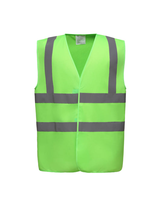 Yoko enhanced visibility waistcoat with custom printed logo