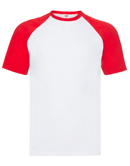 Fruit Of The Loom T-shirt de baseball à manches courtes pour homme