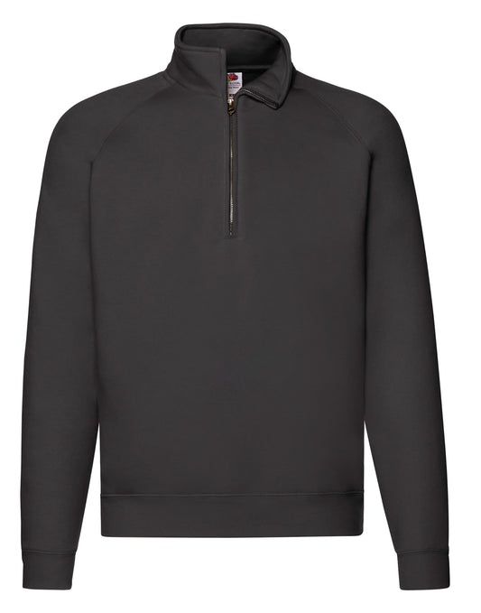Fruit Of The Loom Sweat-shirt premium à col zippé pour hommes