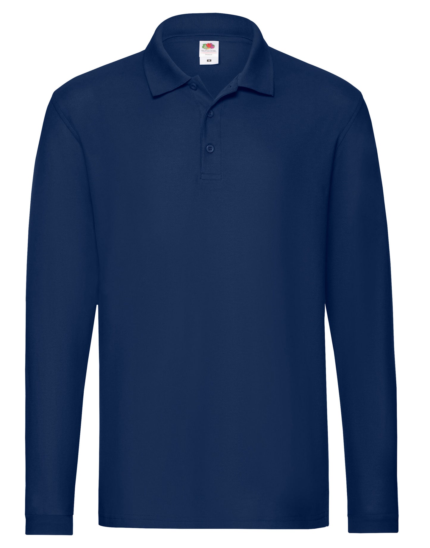 Polo à manches longues haut de gamme Fruit Of The Loom pour hommes