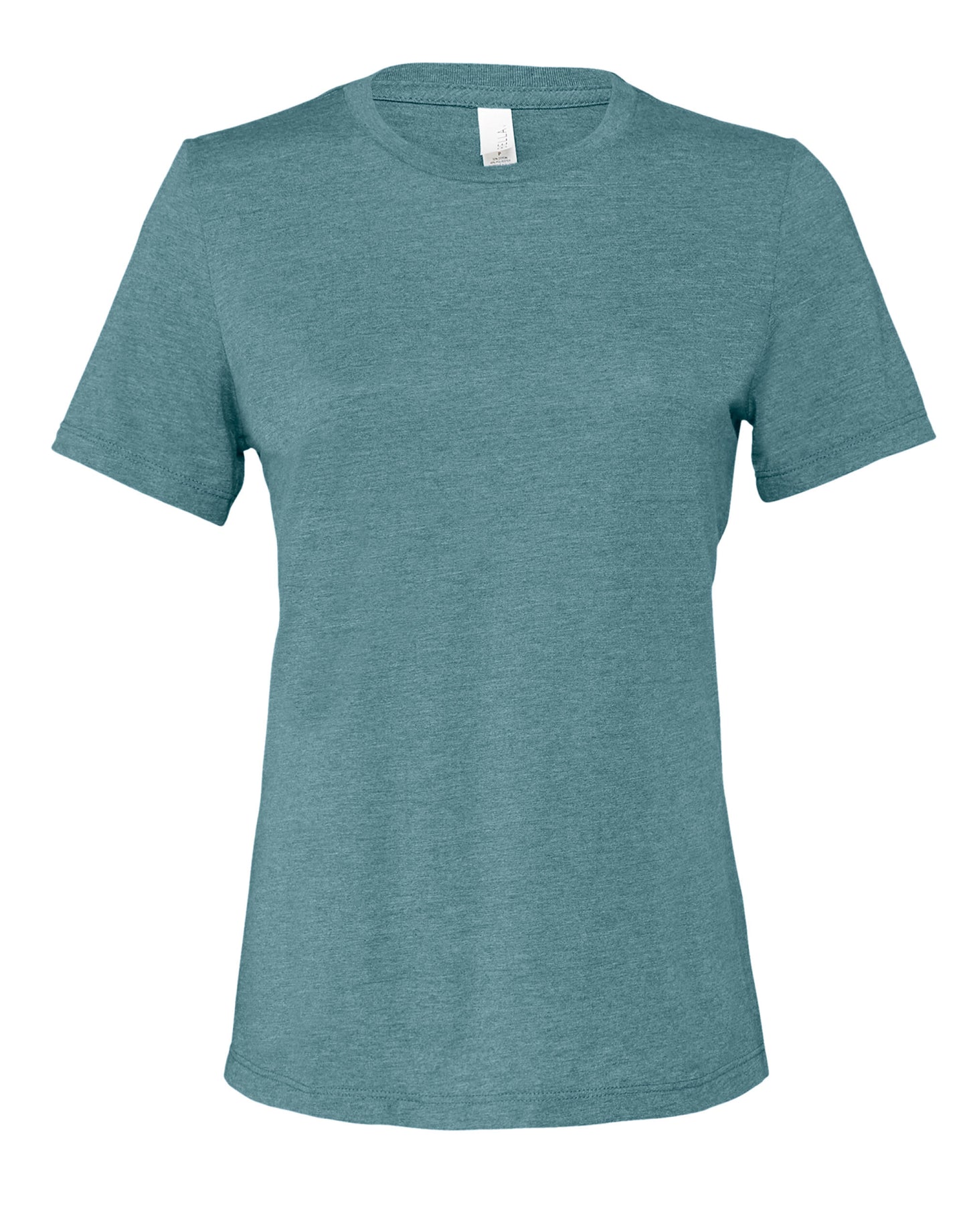 T-shirt à manches courtes en jersey chiné décontracté Bella+Canvas pour femme