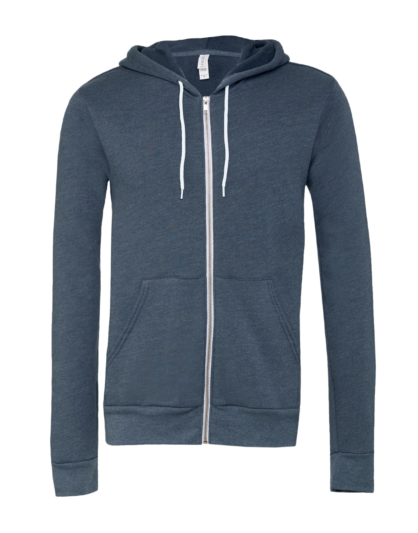 Sweat à capuche unisexe zippé en polaire polycoton Bella+Canvas