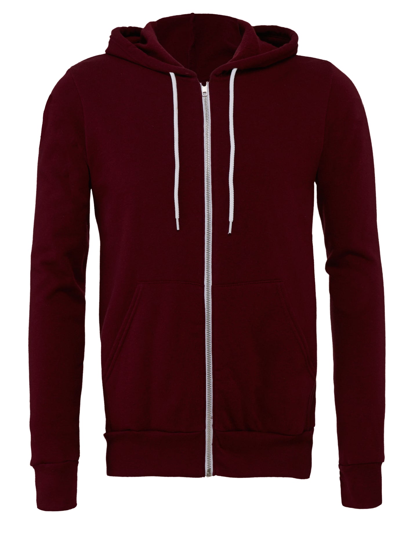 Sweat à capuche unisexe zippé en polaire polycoton Bella+Canvas