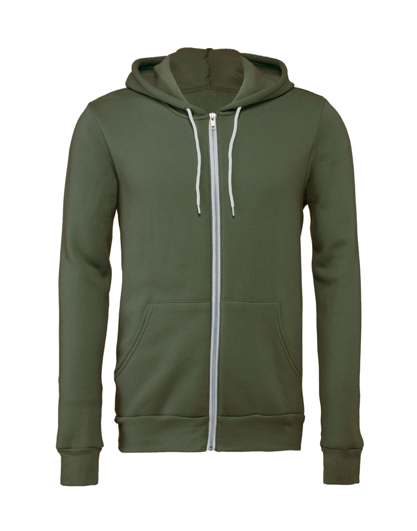 Sweat à capuche unisexe zippé en polaire polycoton Bella+Canvas