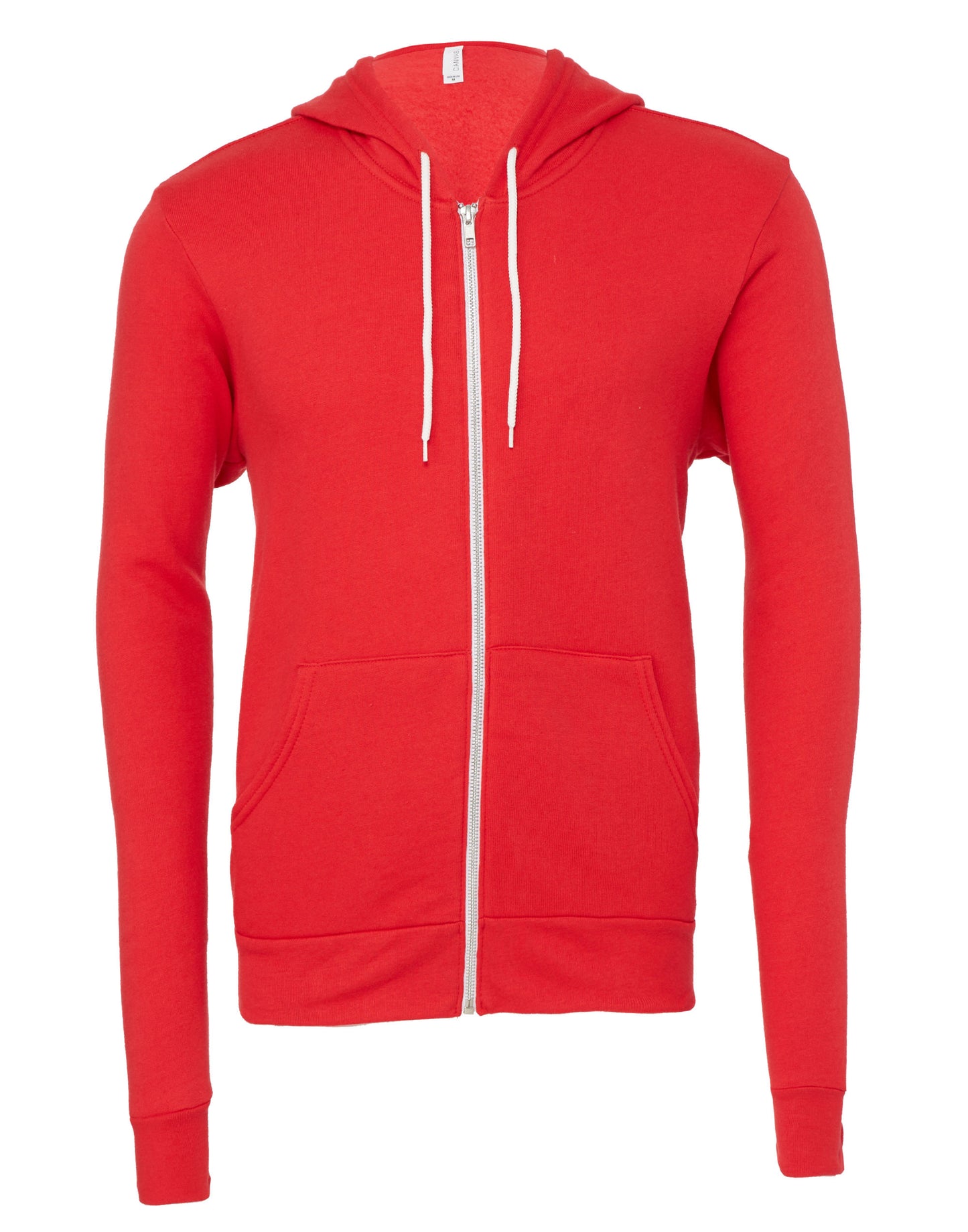 Sweat à capuche unisexe zippé en polaire polycoton Bella+Canvas