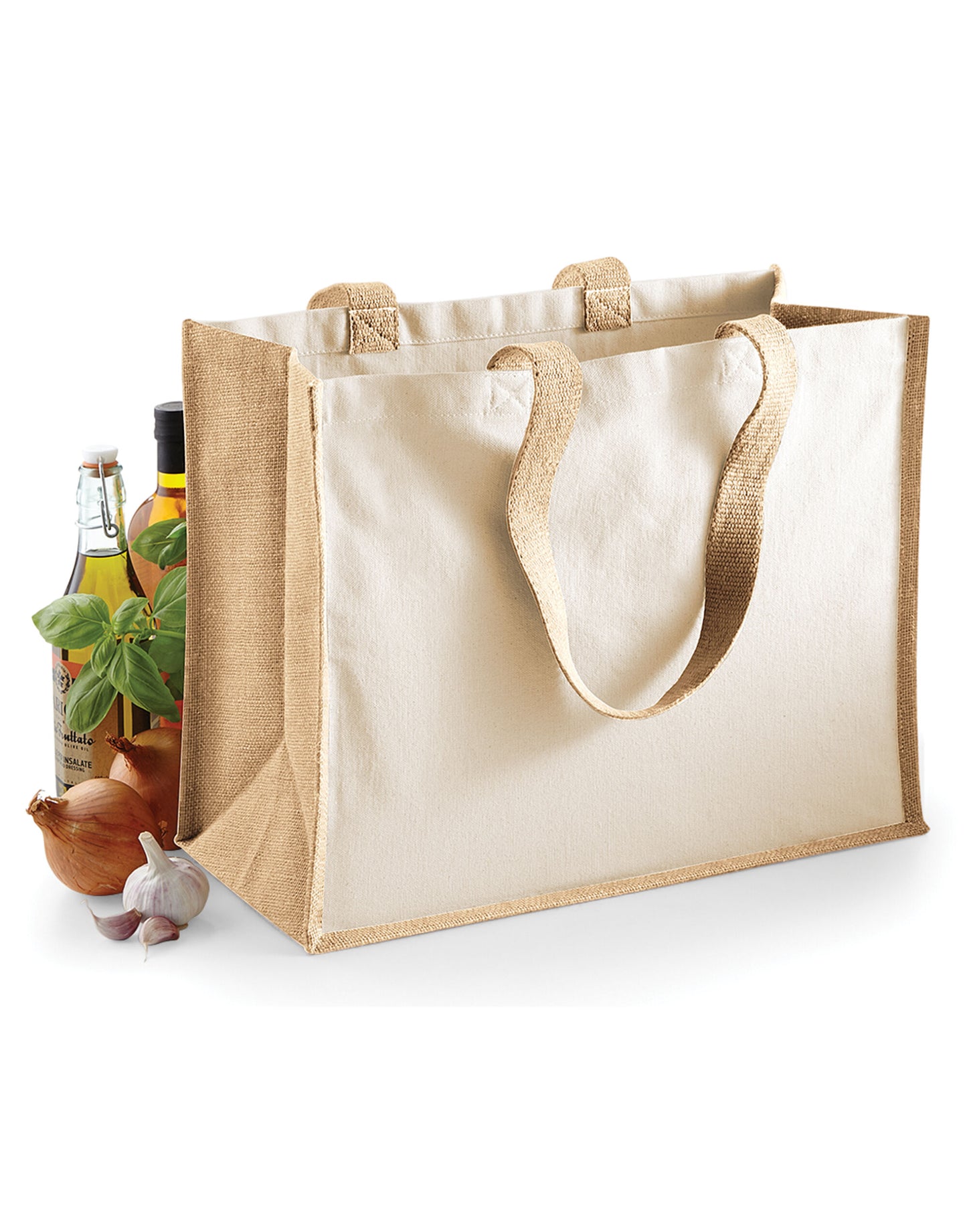 Sac à provisions classique en jute de Westford Mill Printers
