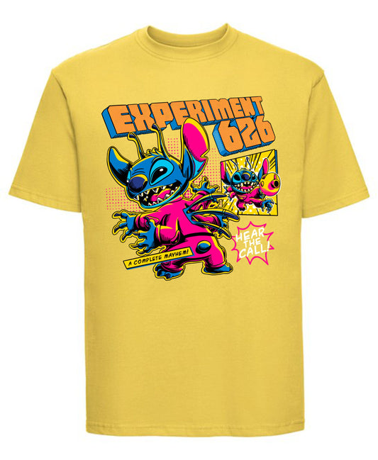 Cute blue alien Experiment 626 (Stitch) printed on t-shirt – Lilo & Stitch inspired