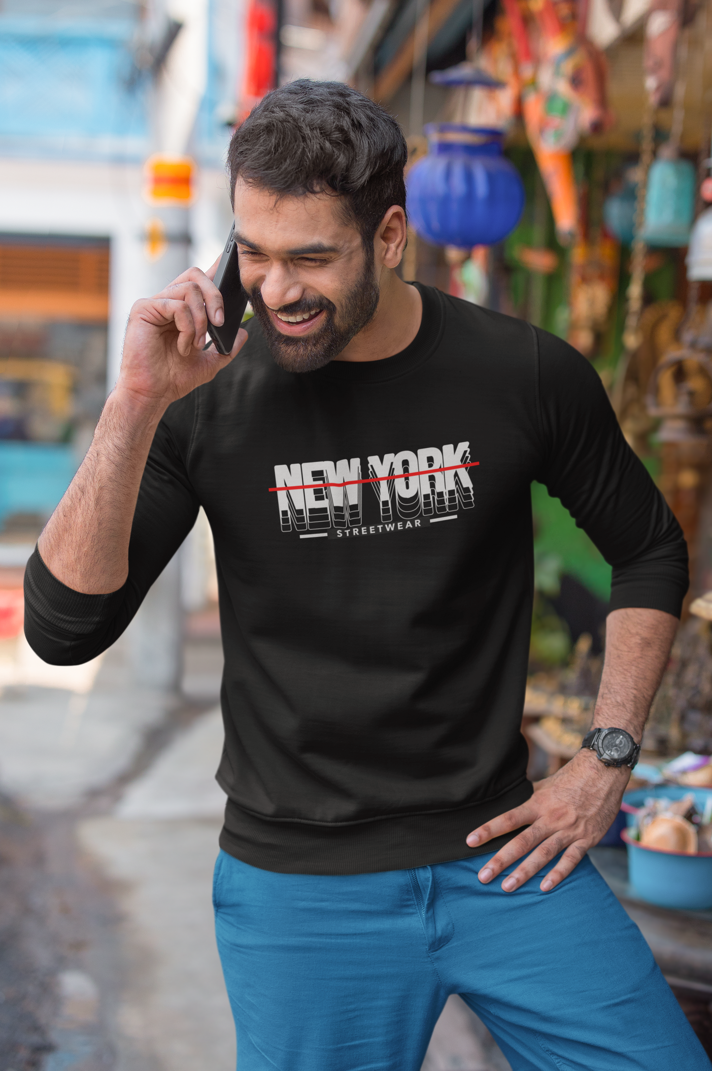 Personalised Fruit Of The Loom Men's Classic Raglan Sweat