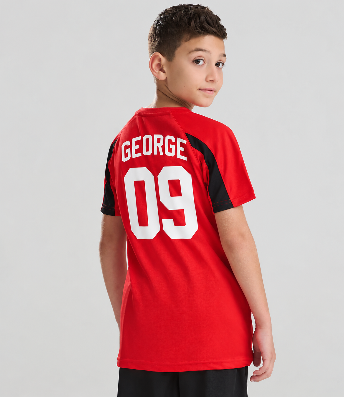 AWDis Just Cool kids contrast performance T-shirt made from recycled polyester, suitable for custom printing