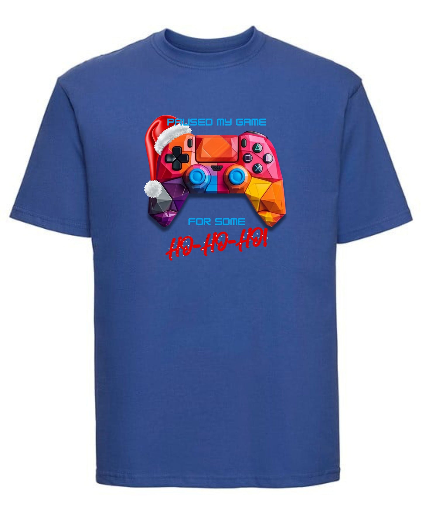 "Paused My Game for Some Ho Ho Ho" Christmas Funny T-Shirt