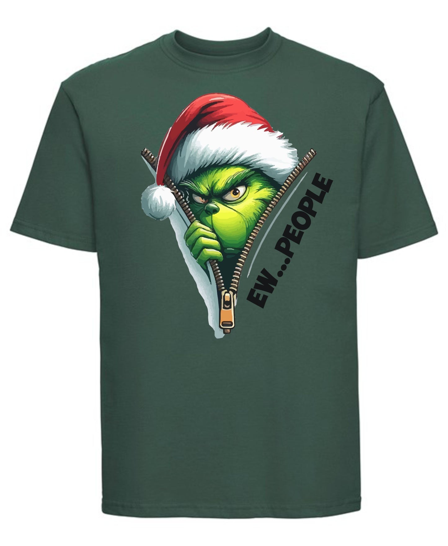 Grinch “Ew, People” T-Shirt | Funny Christmas Graphic Tee for Introverts