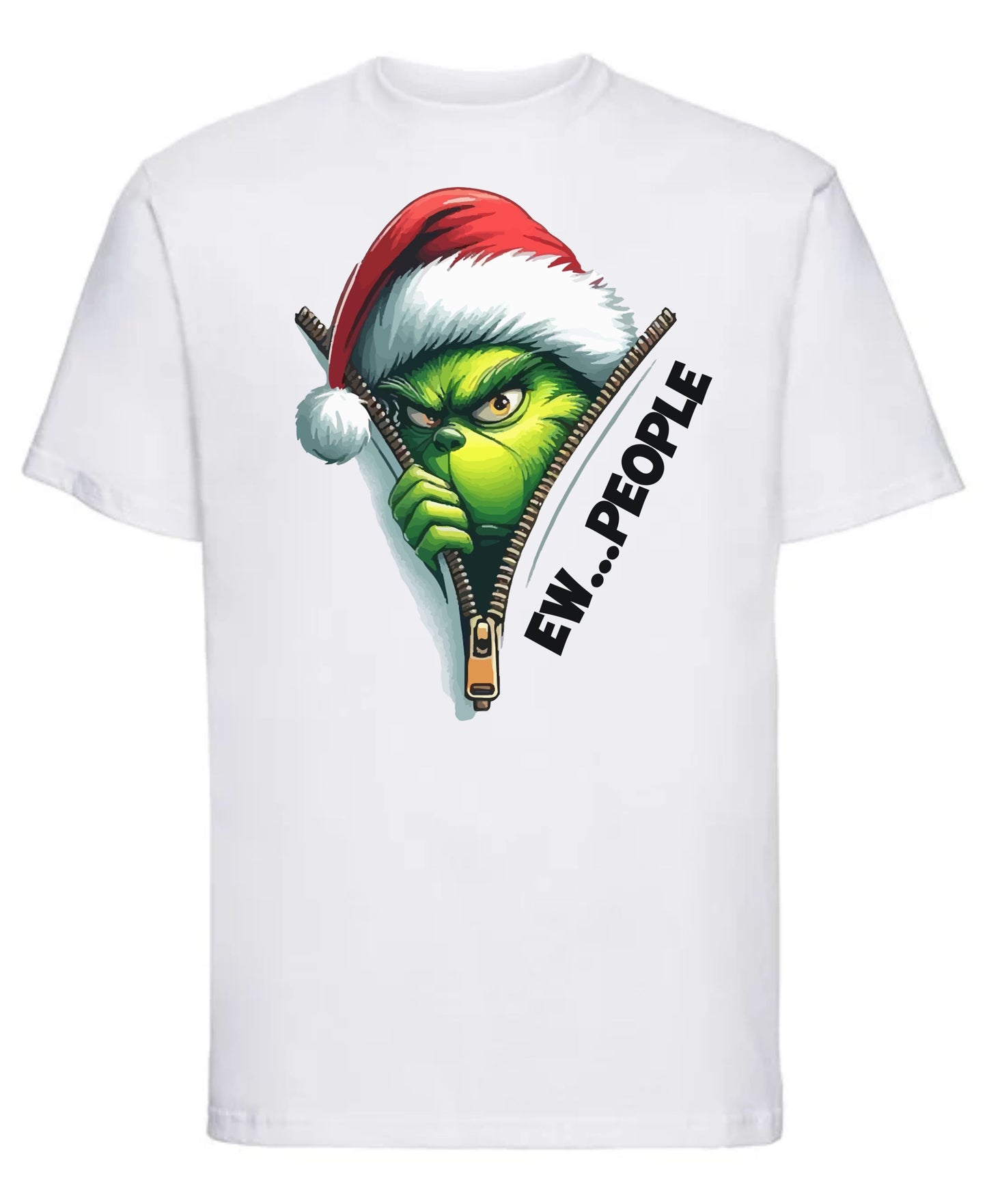 Grinch “Ew, People” T-Shirt | Funny Christmas Graphic Tee for Introverts