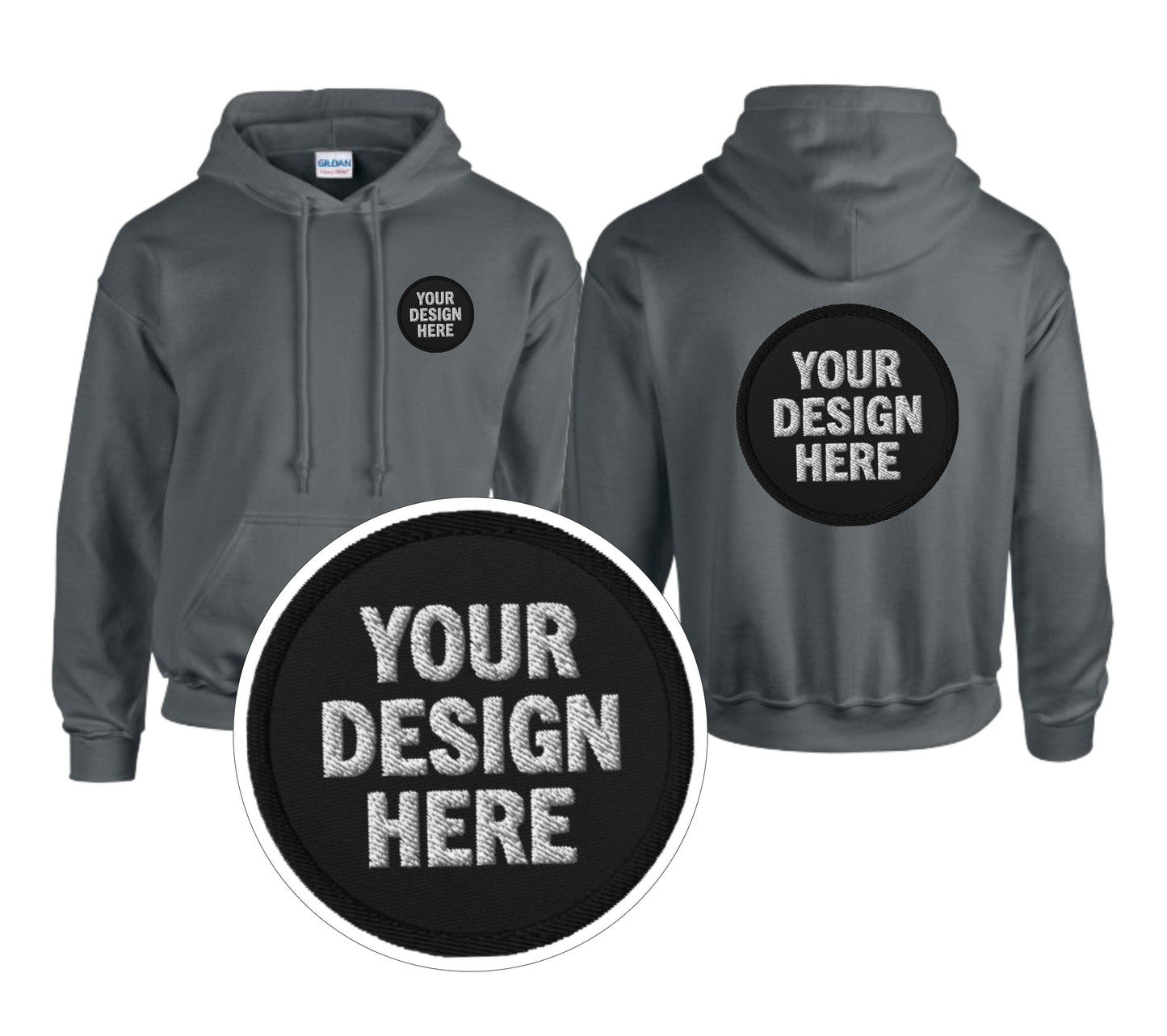 Custom Embroidered Softstyle Midweight Fleece Adult Hoodie