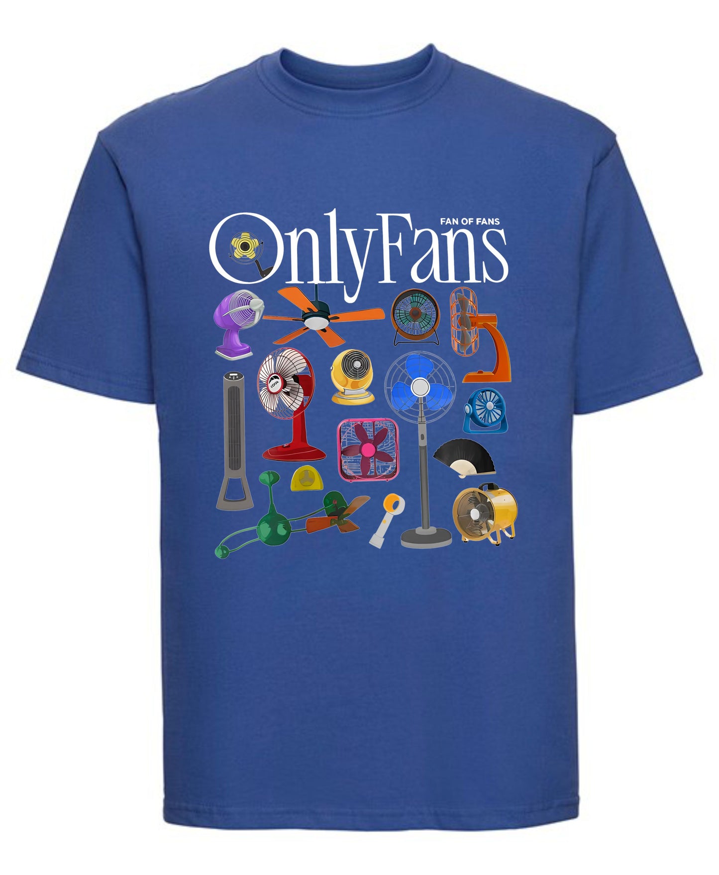 Only Fans Fancy T-Shirt Funny Graphic Tee with Actual Fan Design