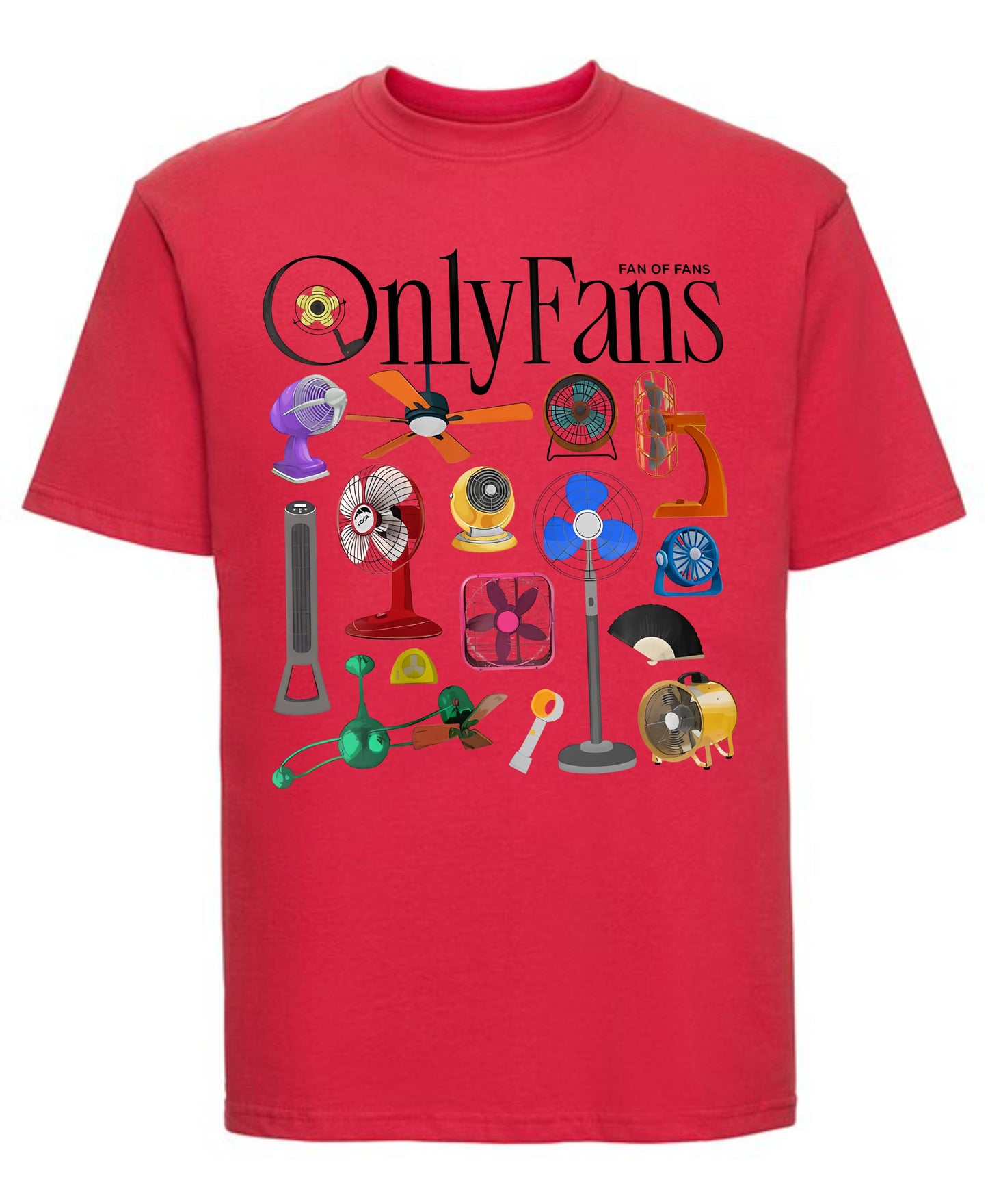 Only Fans Fancy T-Shirt Funny Graphic Tee with Actual Fan Design