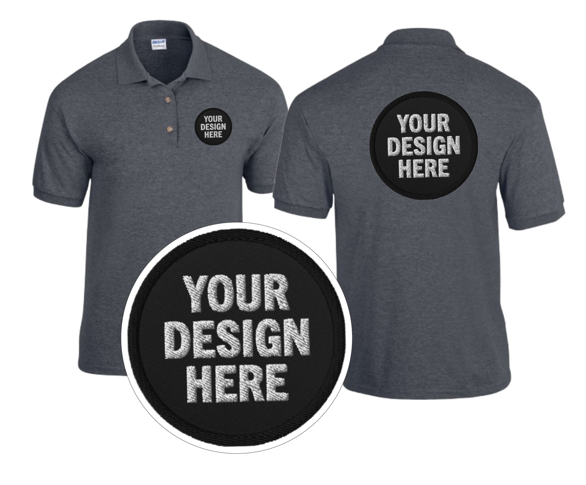 Embroidered DryBlend® Adult Jersey Polo