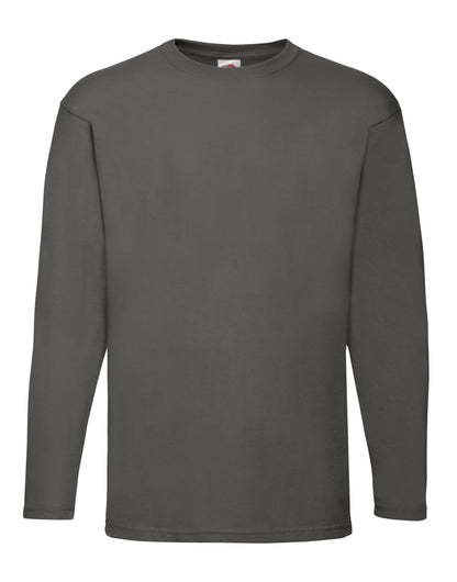 Fruit Of The Loom Men's Valueweight Long Sleeve T-Shirt