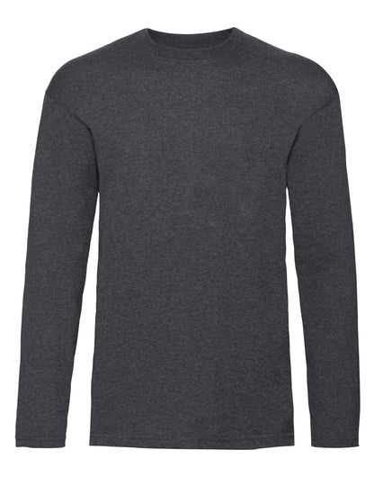 Fruit Of The Loom Men's Valueweight Long Sleeve T-Shirt
