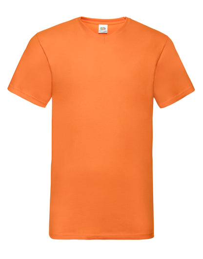 Fruit Of The Loom Herren-T-Shirt „Valueweight“ mit V-Ausschnitt 