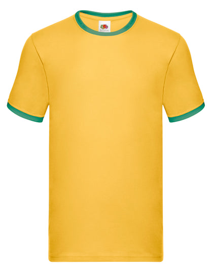 Fruit Of The Loom Herren Valueweight Ringer T 