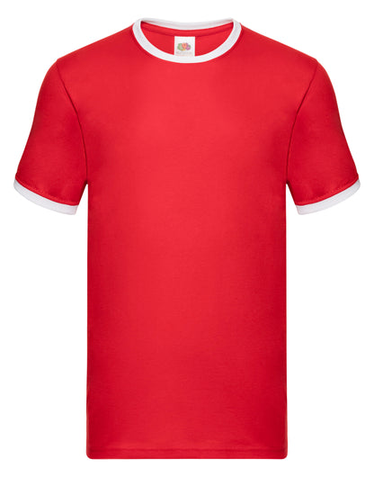 Fruit Of The Loom Herren Valueweight Ringer T 
