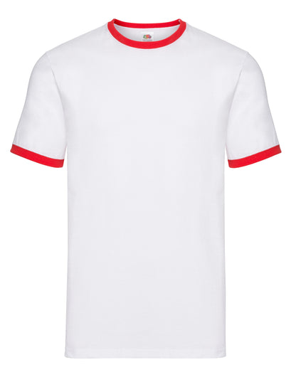 Fruit Of The Loom Herren Valueweight Ringer T 