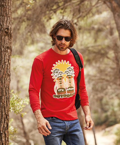 Custom Fruit Of The Loom Men's Valueweight Long Sleeve T-Shirt
