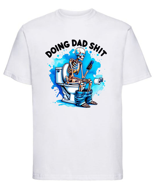 Doing Dad Things funny custom printed T-shirt