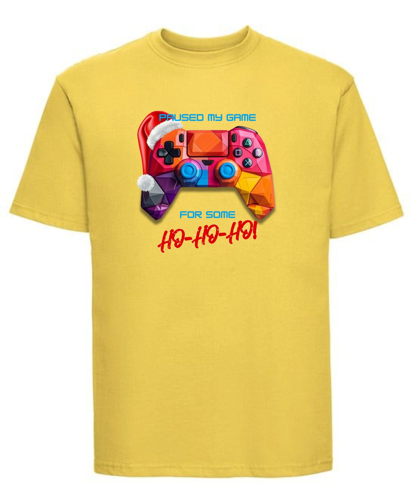 "Paused My Game for Some Ho Ho Ho" Christmas Funny T-Shirt